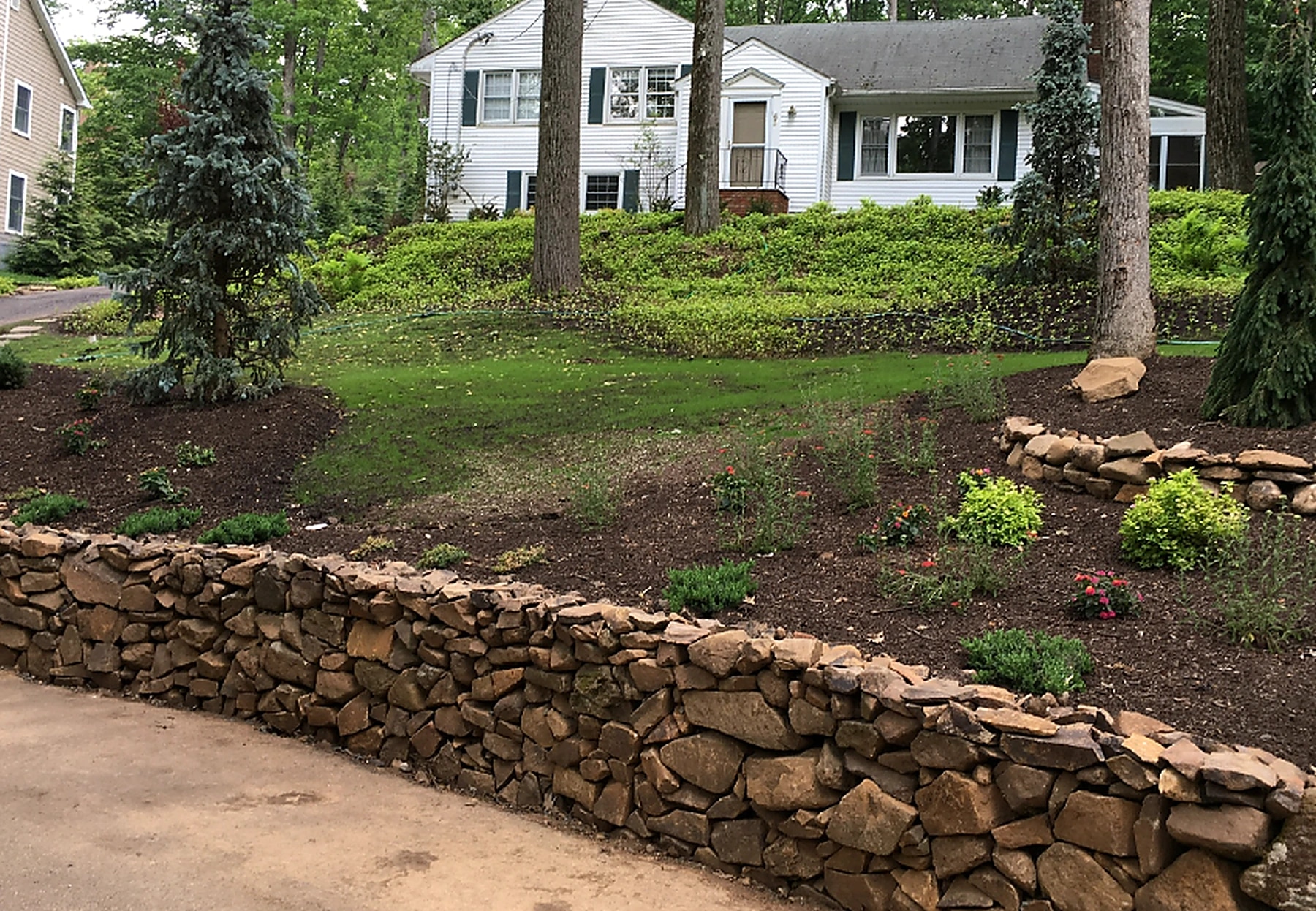 Valladares retaining wall landscaping
